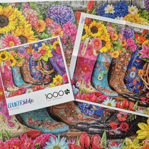 1000 Piece "Cowgirl Colors" Jigsaw Puzzle - Picture 4 of 4